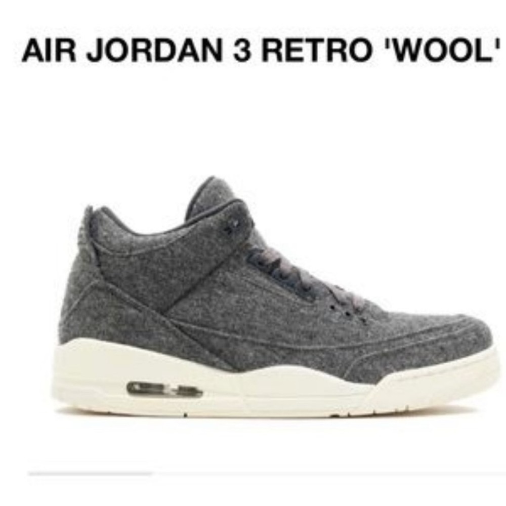 Jordan 3 Retro Wool Gray Size 10.5